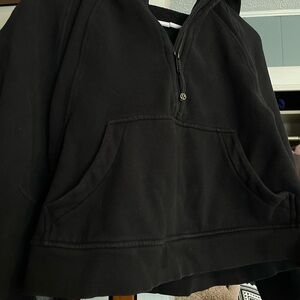 Black Half-Zip Hoodie